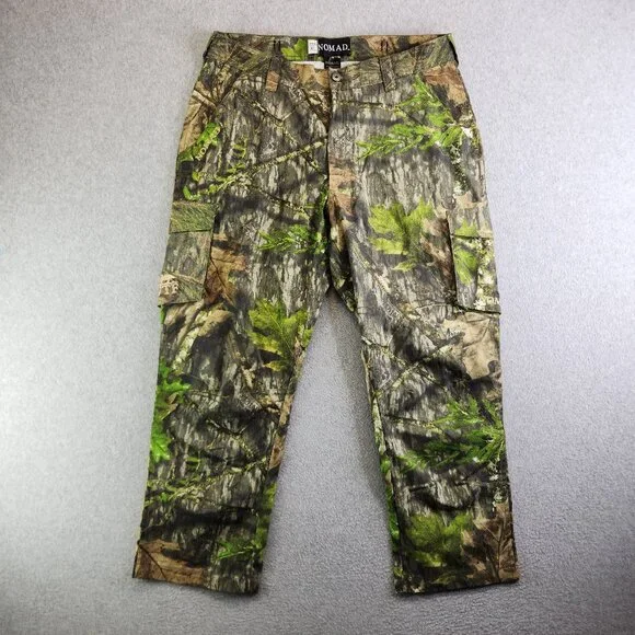 Nomad Green and Brown Cargo Pants - Picture 1 of 15